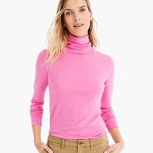 Pink J Crew Tissue Turtleneck - Large - NWT